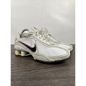 NIKE 5 Shox 2006 315333-101 Women Sz 9 Athletic Shoes Sneakers‎ White Gold Pink